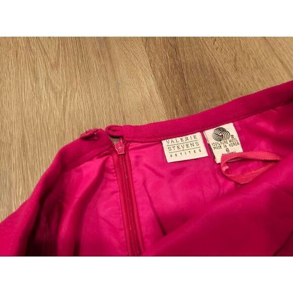 Valerie Stevens Barbie Pink Vintage Wool Skirt size Small - Picture 3 of 9